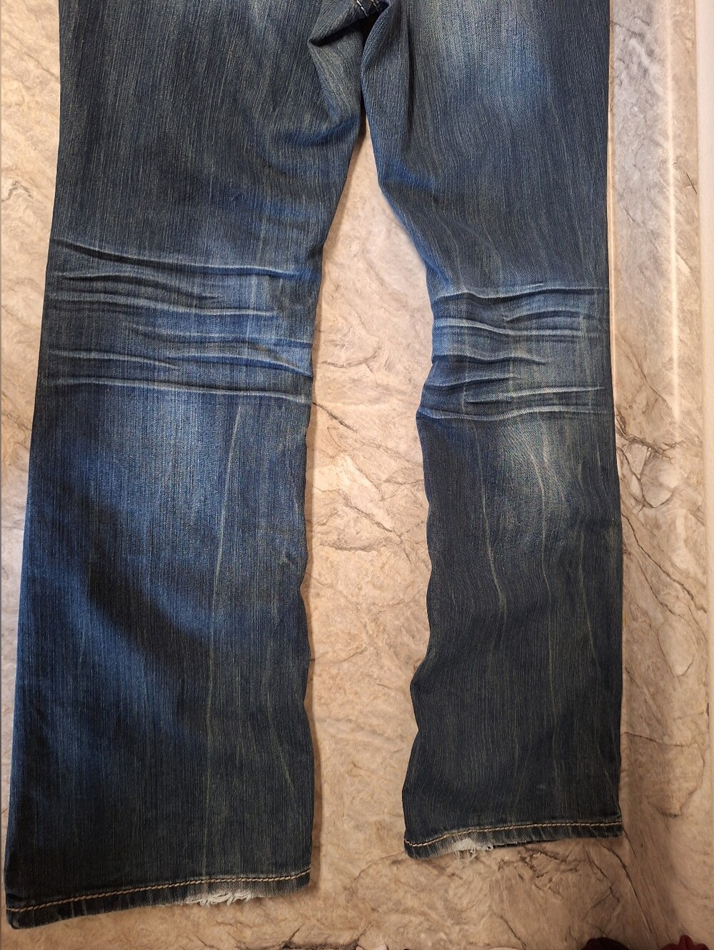 Womens Hydraulic Bootcut Jeans in Dark Blue Wash, Size 16